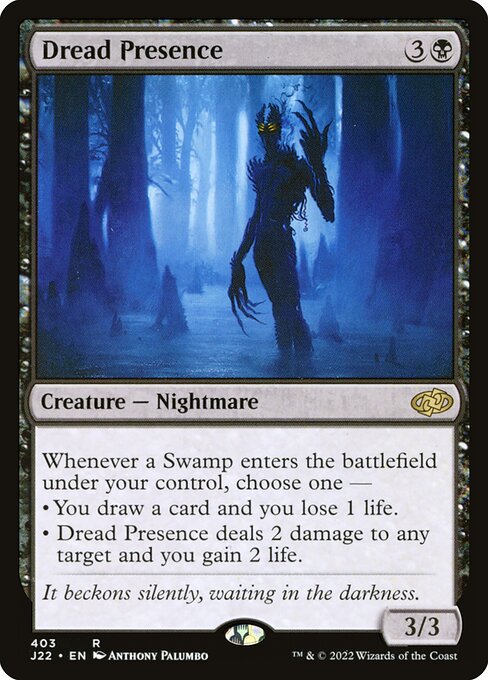 Jumpstart 2022 - 403 - Dread Presence - Rare - B - Non-foil