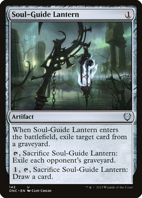 Phyrexia: All Will Be One Commander - 142 - Soul-Guide Lantern - Uncommon - C - Non-foil