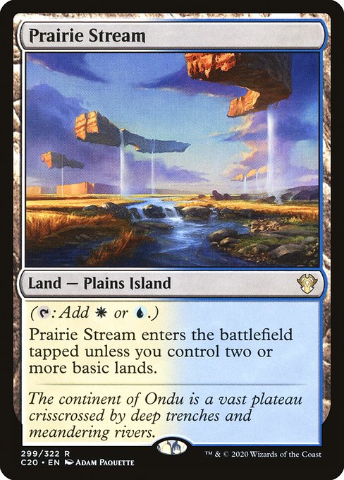 Commander 2020 - 299 - Prairie Stream - Rare - C - Non-foil
