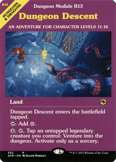 Adventures in the Forgotten Realms - 352 - Dungeon Descent - Rare - C - Non-foil