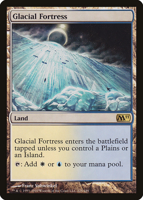Magic 2011 - 225 - Glacial Fortress - Rare - C - Foil