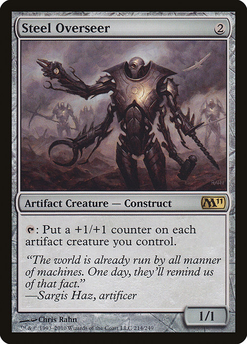 Magic 2011 - 214 - Steel Overseer - Rare - C - Non-foil