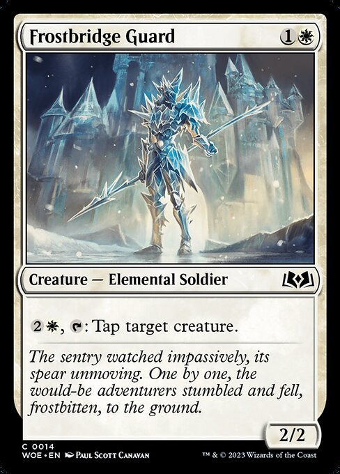 Wilds of Eldraine - 14 - Frostbridge Guard - Common - W - Non-foil