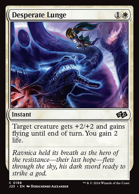 Foundations Jumpstart - 188 - Desperate Lunge - Common - W - Non-foil