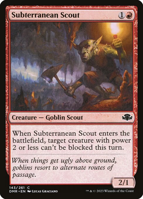 Dominaria Remastered - 143 - Subterranean Scout - Common - R - Non-foil