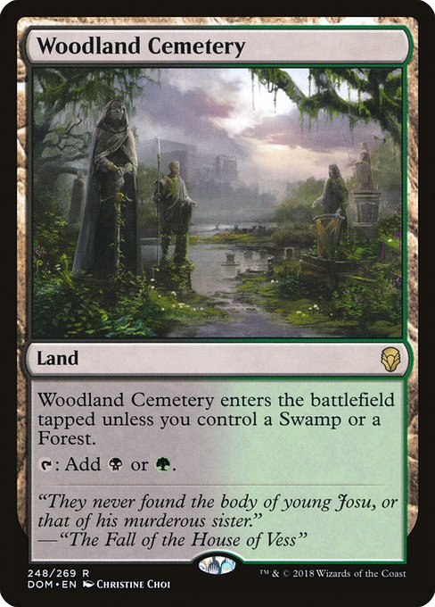 Dominaria - 248 - Woodland Cemetery - Rare - C - Foil