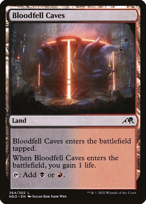 Kamigawa: Neon Dynasty - 264 - Bloodfell Caves - Common - C - Non-foil