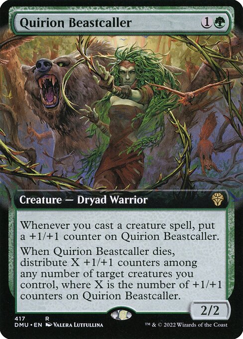 Dominaria United - 417 - Quirion Beastcaller - Rare - G - Foil