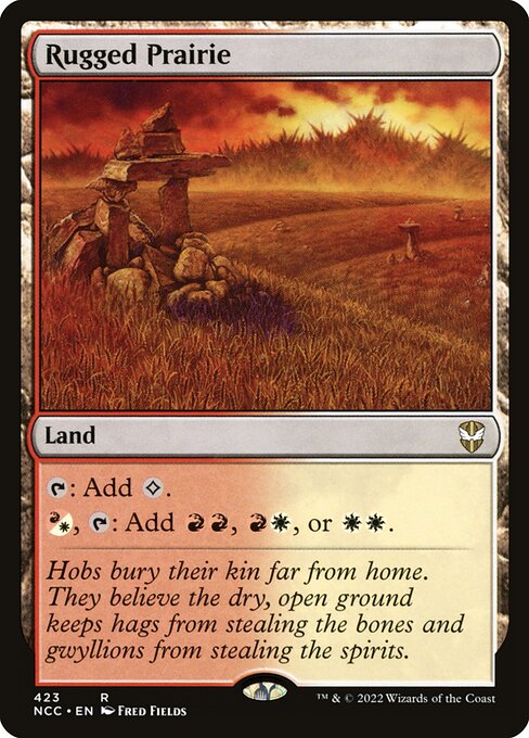 New Capenna Commander - 423 - Rugged Prairie - Rare - C - Non-foil