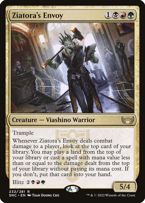 Streets of New Capenna - 232 - Ziatora's Envoy - Rare - Multi - Non-foil