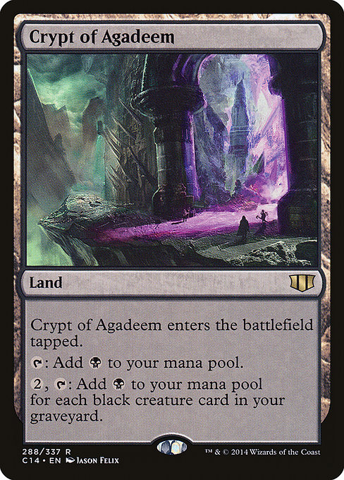 Commander 2014 - 288 - Crypt of Agadeem - Rare - C - Non-foil