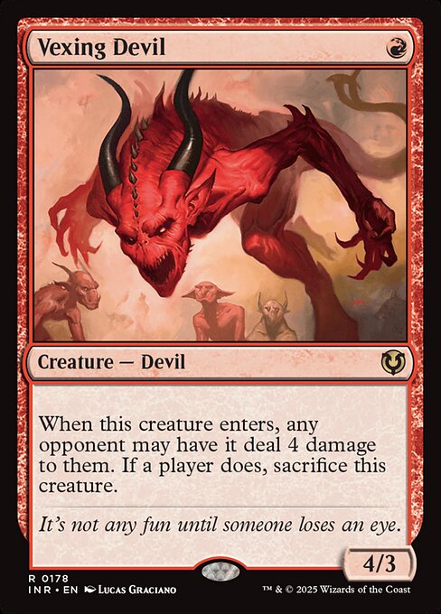 Innistrad Remastered - 178 - Vexing Devil - Rare - R - Non-foil