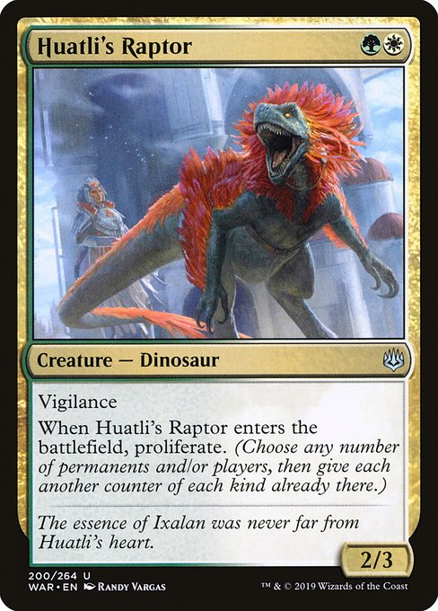 War of the Spark - 200 - Huatli's Raptor - Uncommon - WG - Non-foil