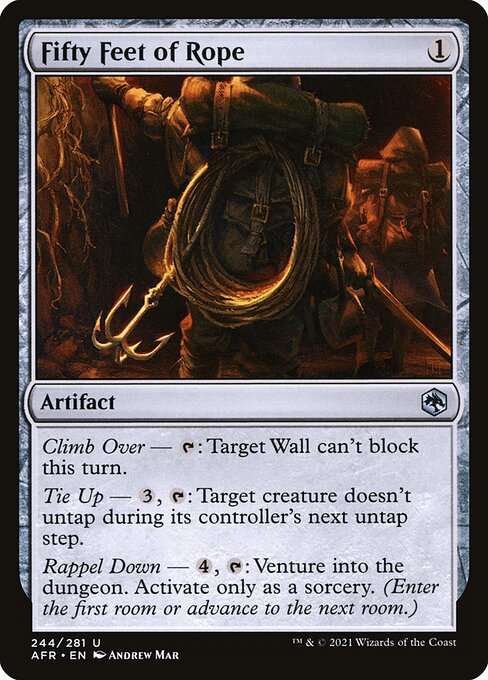 Adventures in the Forgotten Realms - 244 - Fifty Feet of Rope - Uncommon - C - Non-foil