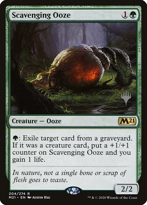 Core Set 2021 Promos - 204p - Scavenging Ooze - Rare - G - Foil - Promo