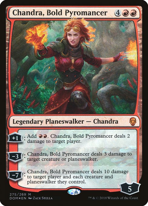 Dominaria - 275 - Chandra, Bold Pyromancer - Mythic - R - Foil