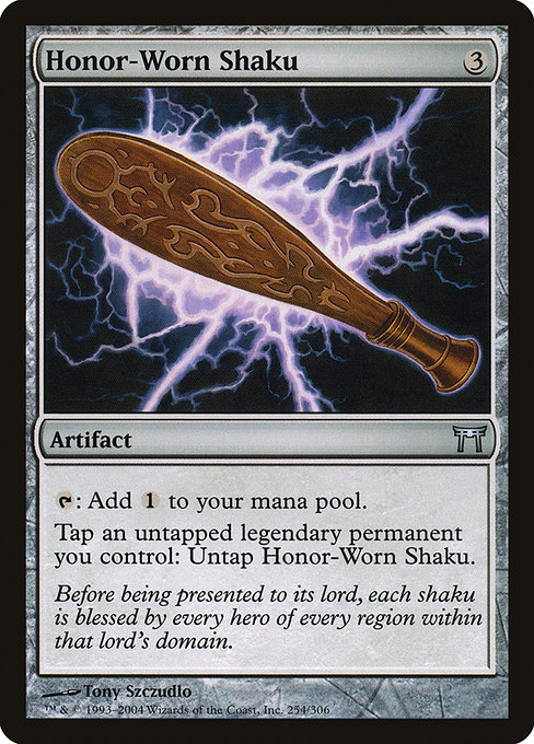 Champions of Kamigawa - 254 - Honor-Worn Shaku - Uncommon - C - Non-foil
