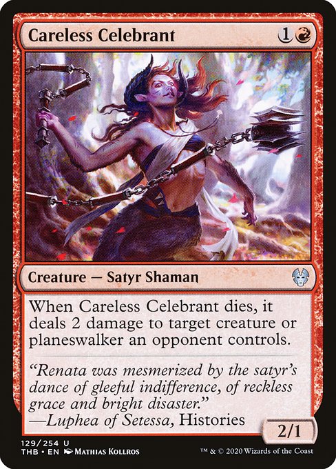 Theros Beyond Death - 129 - Careless Celebrant - Uncommon - R - Non-foil