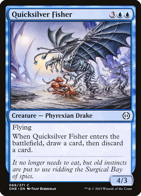 Phyrexia: All Will Be One - 66 - Quicksilver Fisher - Common - U - Foil