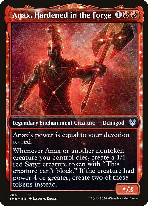 Theros Beyond Death - 264 - Anax, Hardened in the Forge - Uncommon - R - Foil