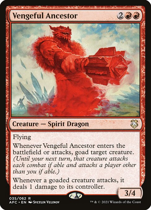 Forgotten Realms Commander - 35 - Vengeful Ancestor - Rare - R - Non-foil