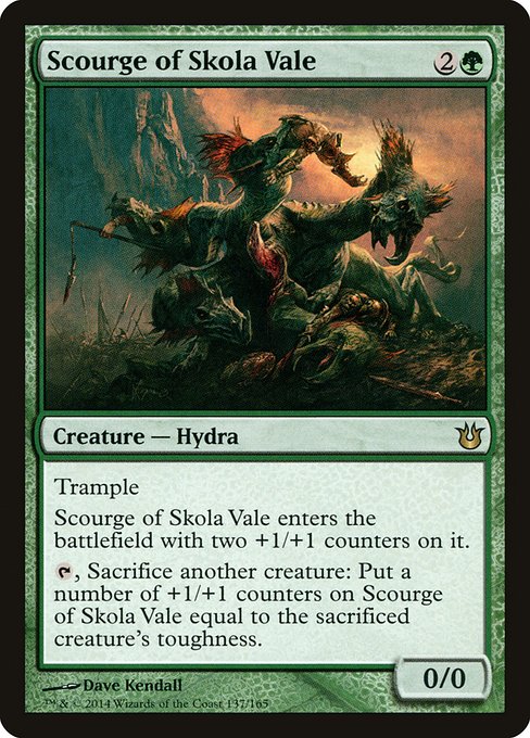 Born of the Gods - 137 - Scourge of Skola Vale - Rare - G - Non-foil