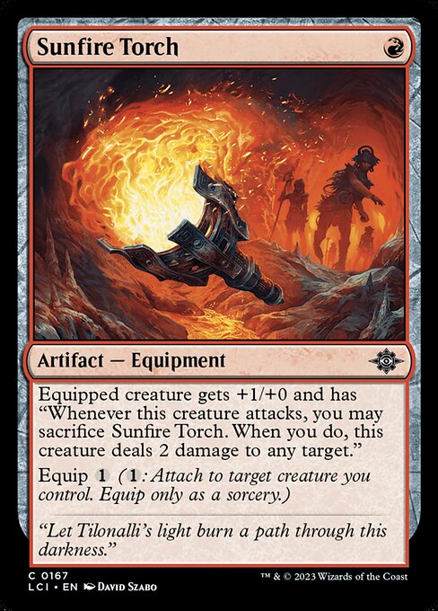 The Lost Caverns of Ixalan - 167 - Sunfire Torch - Common - R - Non-foil
