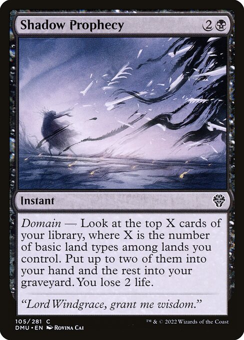 Dominaria United - 105 - Shadow Prophecy - Common - B - Non-foil
