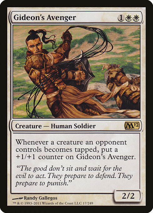 Magic 2012 - 17 - Gideon's Avenger - Rare - W - Non-foil