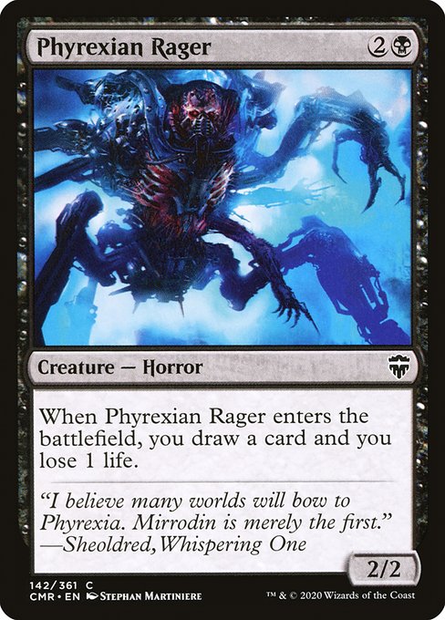 Commander Legends - 142 - Phyrexian Rager - Common - B - Non-foil