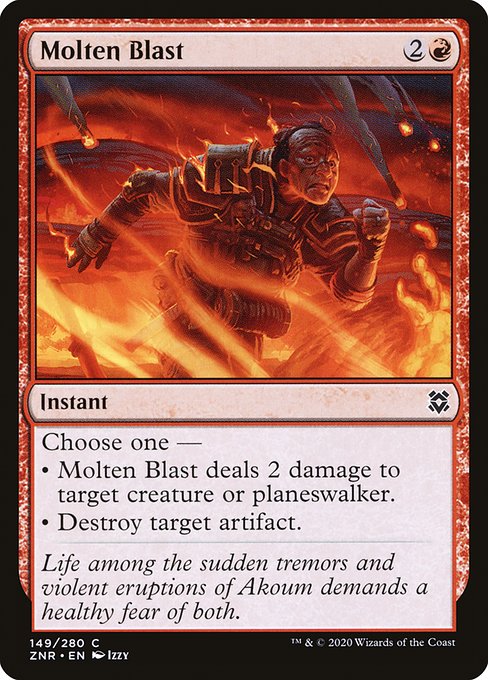 Zendikar Rising - 149 - Molten Blast - Common - R - Non-foil