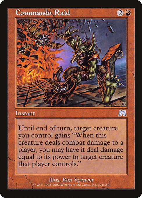 Onslaught - 195 - Commando Raid - Uncommon - R - Non-foil