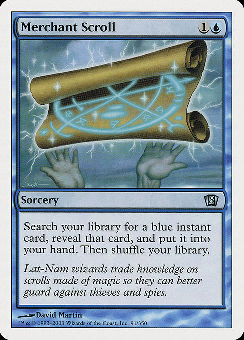 Eighth Edition - 91 - Merchant Scroll - Uncommon - U - Non-foil