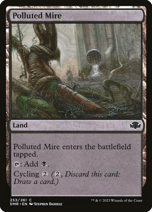Dominaria Remastered - 253 - Polluted Mire - Common - C - Non-foil