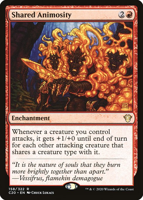 Commander 2020 - 158 - Shared Animosity - Rare - R - Non-foil