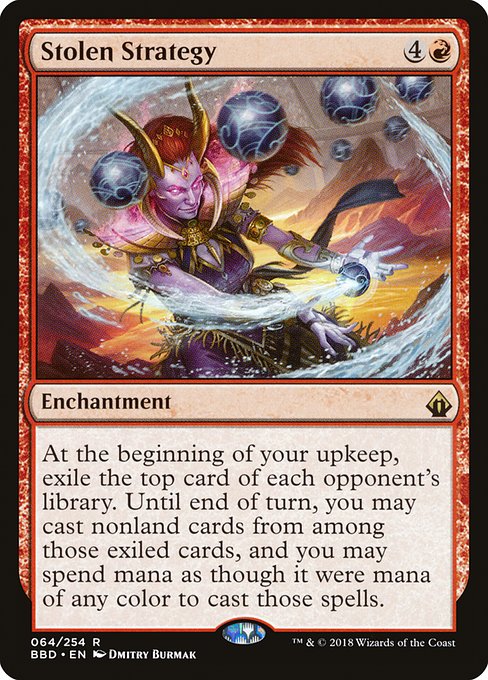 Battlebond - 64 - Stolen Strategy - Rare - R - Non-foil