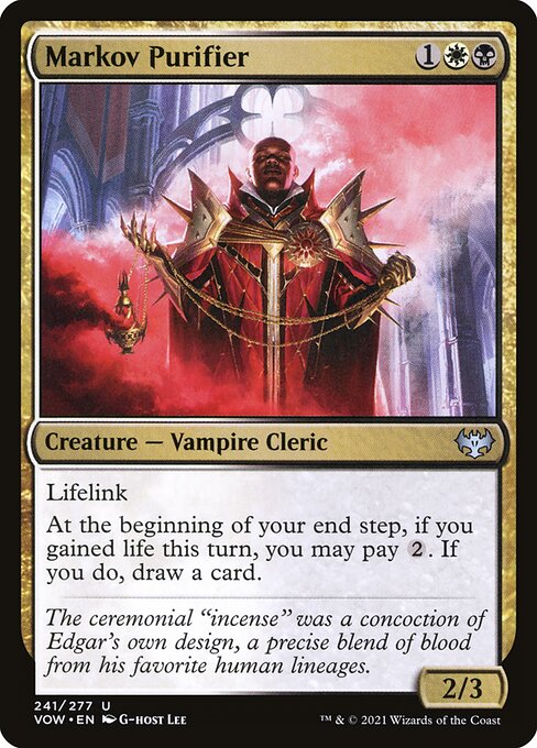 Innistrad: Crimson Vow - 241 - Markov Purifier - Uncommon - WB - Non-foil