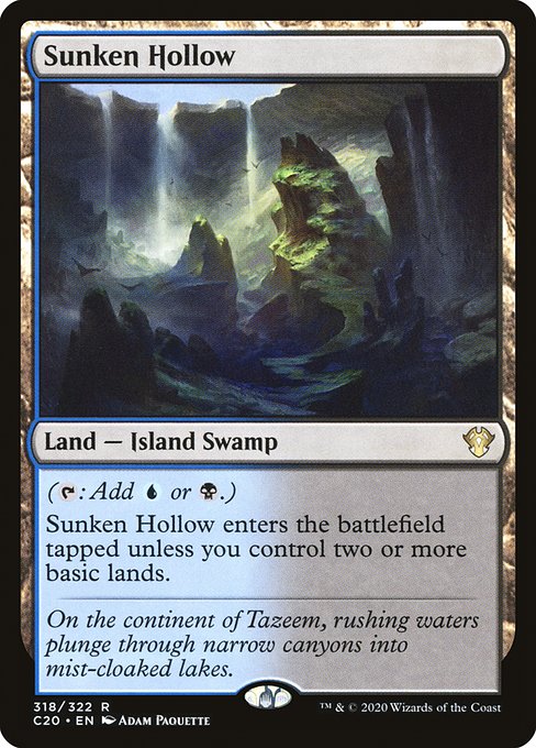 Commander 2020 - 318 - Sunken Hollow - Rare - C - Non-foil