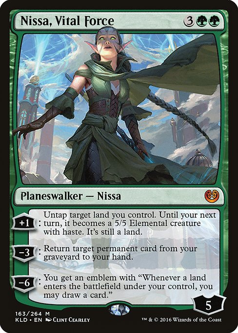 Kaladesh - 163 - Nissa, Vital Force - Mythic - G - Non-foil