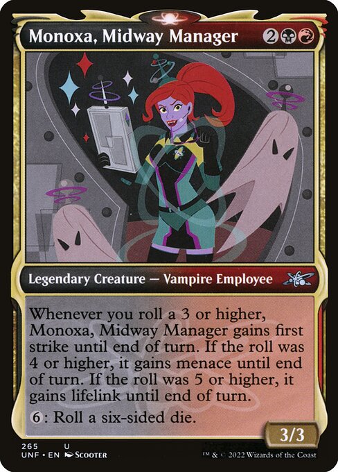 Unfinity - 265 - Monoxa, Midway Manager - Uncommon - BR - Foil