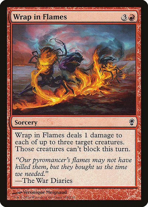 Conspiracy - 158 - Wrap in Flames - Common - R - Non-foil