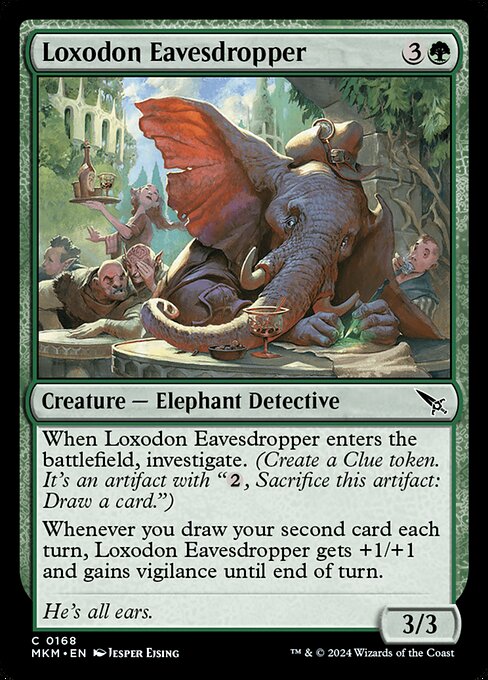 Murders at Karlov Manor - 168 - Loxodon Eavesdropper - Common - G - Non-foil
