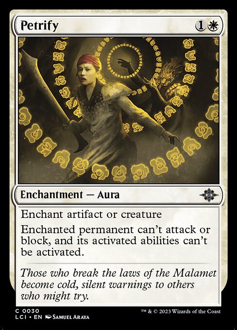 The Lost Caverns of Ixalan - 30 - Petrify - Common - W - Non-foil