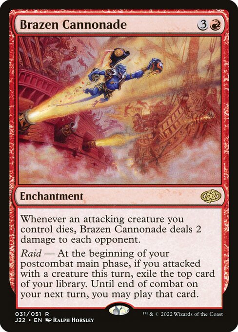 Jumpstart 2022 - 31 - Brazen Cannonade - Rare - R - Non-foil