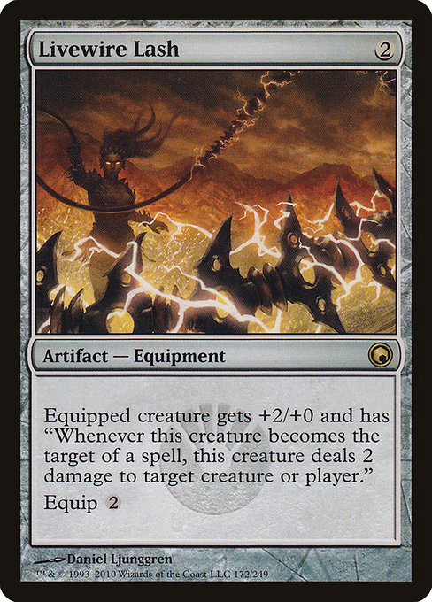 Scars of Mirrodin - 172 - Livewire Lash - Rare - C - Non-foil