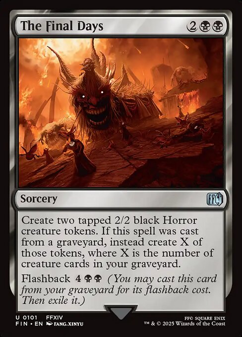 Final Fantasy - 101 - The Final Days - Uncommon - B - Non-foil
