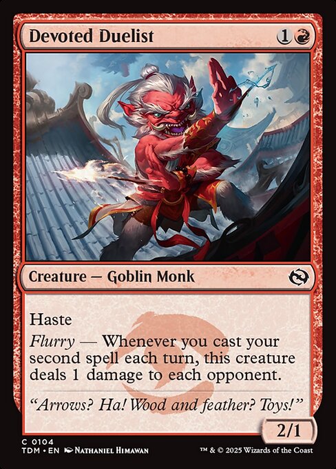 Tarkir: Dragonstorm - 104 - Devoted Duelist - Common - R - Non-foil