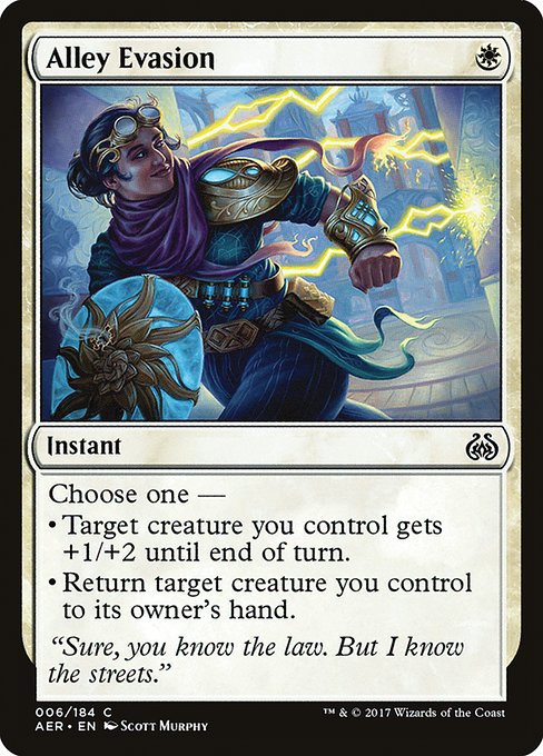 Aether Revolt - 6 - Alley Evasion - Common - W - Non-foil