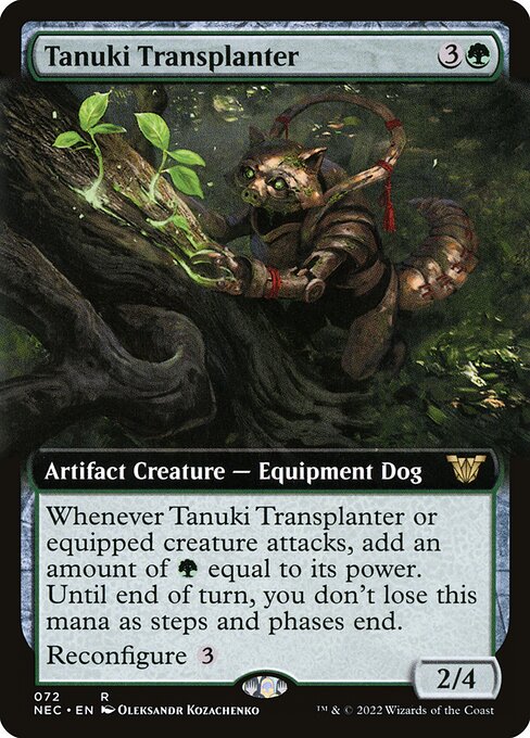 Neon Dynasty Commander - 72 - Tanuki Transplanter - Rare - G - Non-foil