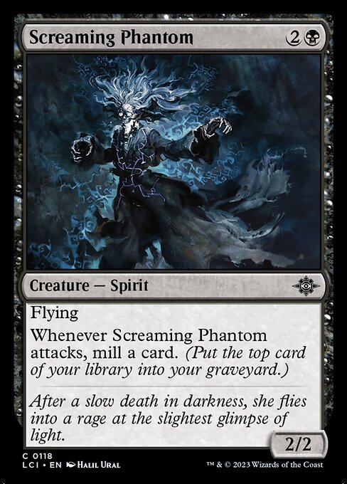The Lost Caverns of Ixalan - 118 - Screaming Phantom - Common - B - Non-foil